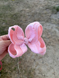 Pink Spring 3 Layer Ribbon Bow