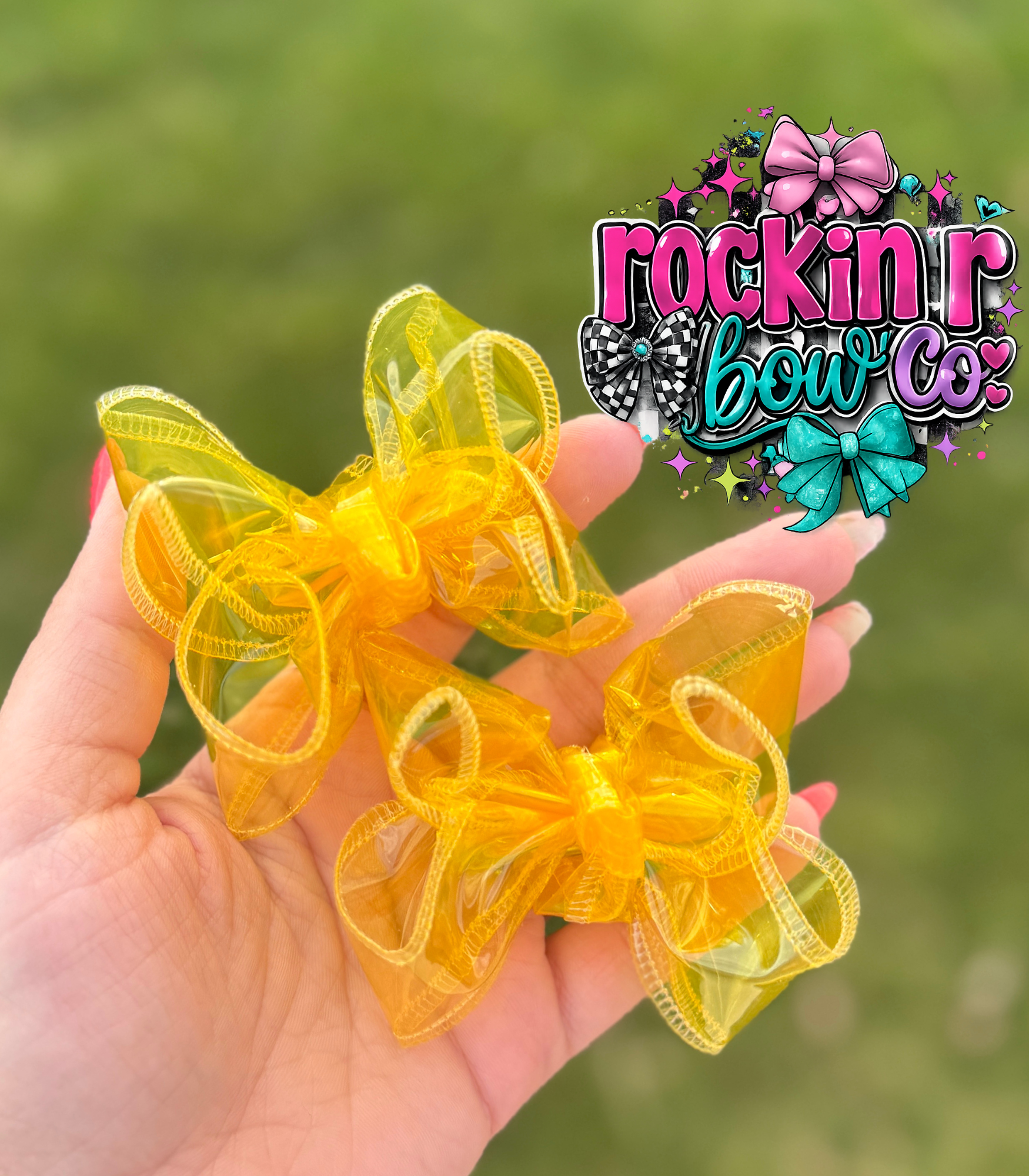 Swim Ribbon Bows (3”)
