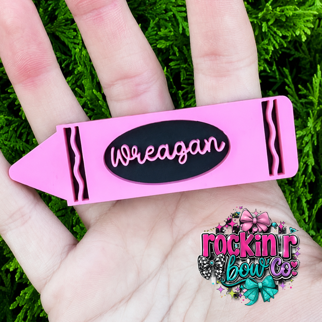 Crayon Name Clip