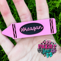 Crayon Name Clip