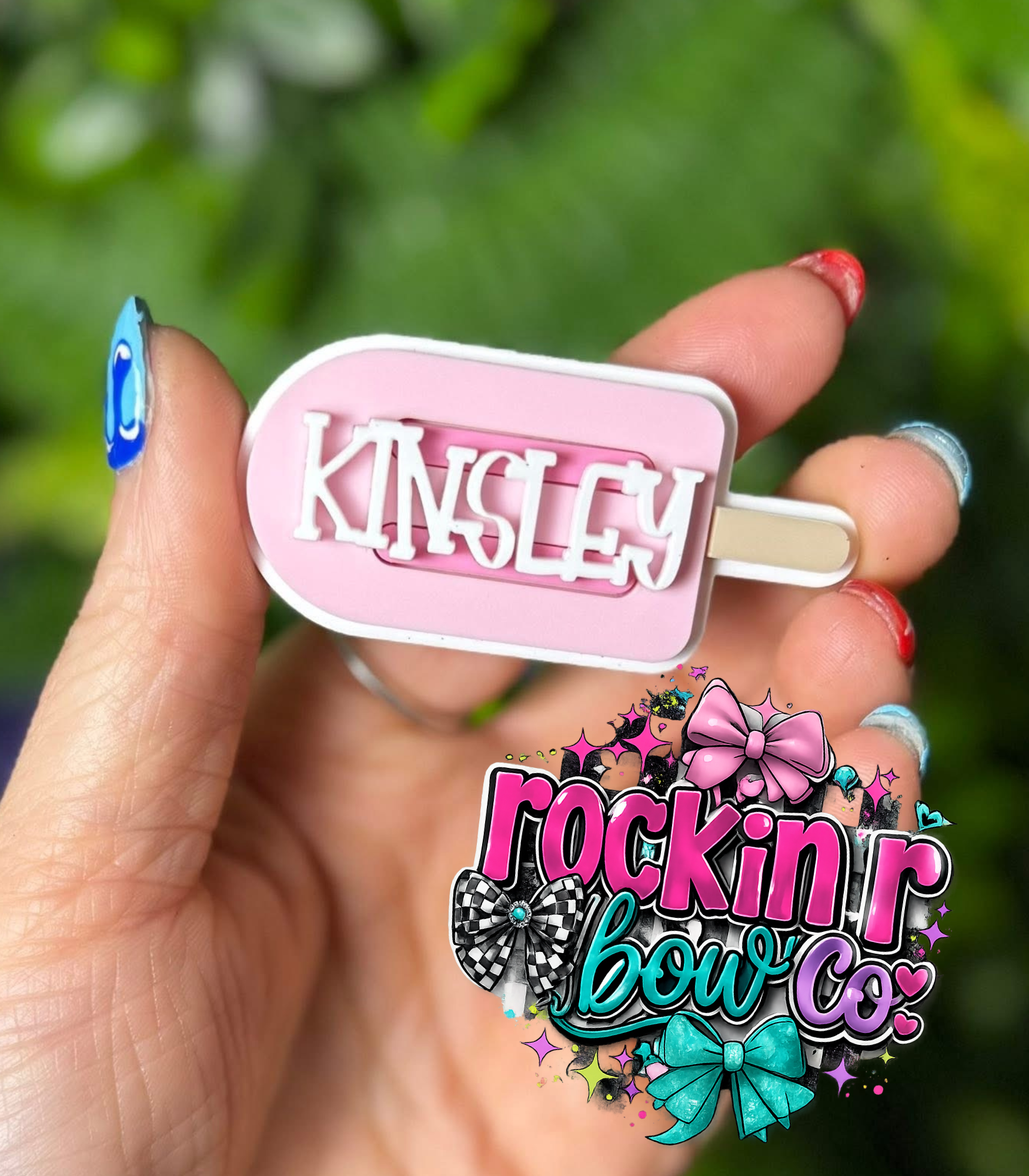 Popsicle Bow Center Clip